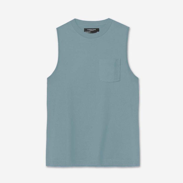 Promo Common Sleeveless Pocket T-Shirts 