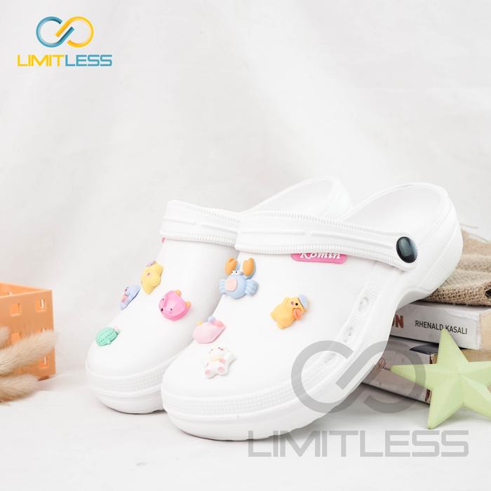 Gambar Sandal Baim Wanita Karakter 3D Sendal Cewek Baim Viral Kekinian Lucu K - WHITE+STICKER, 36 dari Limitless Id undefined Tokopedia