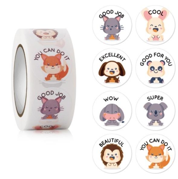 Gambar (Isi 500) Stiker Sticker Setiker Roll Good Job Awesome Cool Excellent - STIC004H dari Belle Store 888 undefined Tokopedia