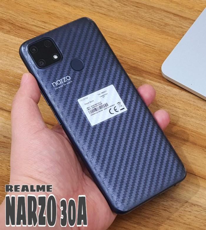 Gambar Back Skin Carbon Realme Narzo 30A - Skin Carbon Realme Narzo 30A - Narzo 30A dari SURYA ACC HP undefined Tokopedia