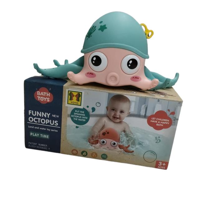 Gambar Mainan Anak Gurita Cute Octopus Berjalan/ Mainan Mandi Anak - Hijau dari Deffandra Store undefined Tokopedia