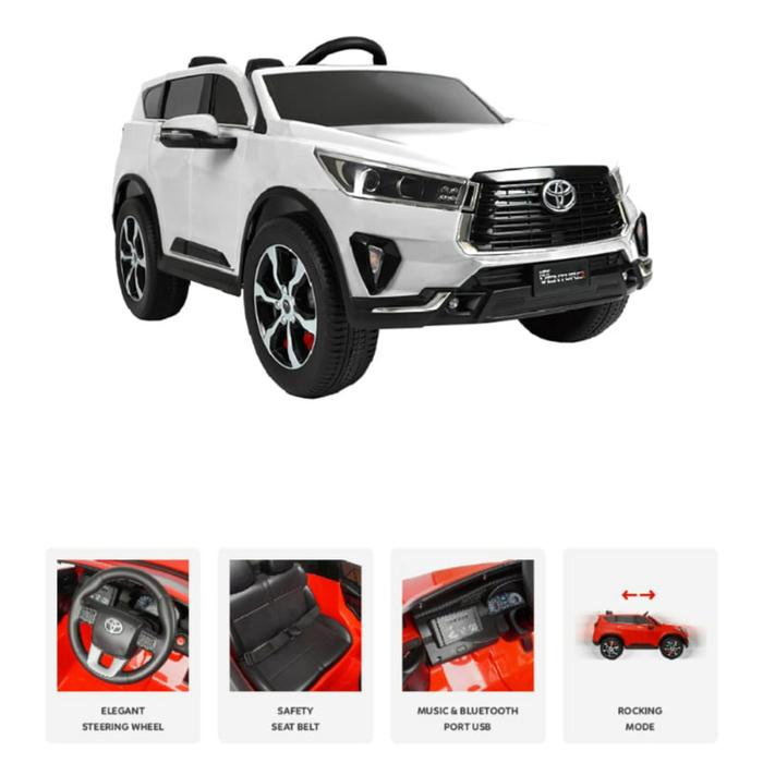 Gambar Mobil Aki Anak PMB M-7288 Toyota Innova Venturer Rocking Mode Ayun - Putih dari MurahcuanBike undefined Tokopedia