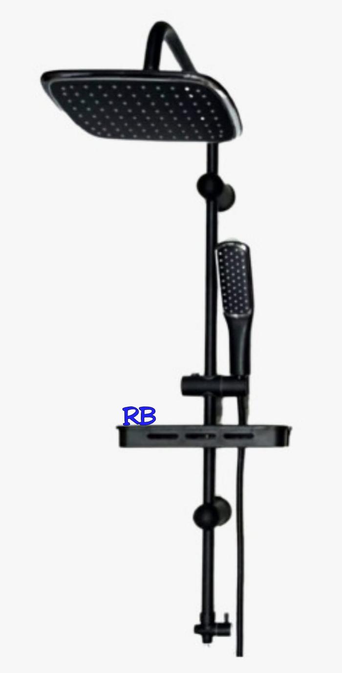 Gambar Hand Shower Tiang Set Minimalis Bulat Hitam - Shower Tiang Mandi Black - MINIMALIS dari Rumah Barang 28 undefined Tokopedia