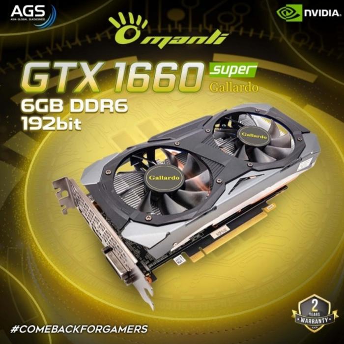 NVIDIA GTX 1660 Gallardo 6GB Card Màn 1660 Super Gallardo Manli