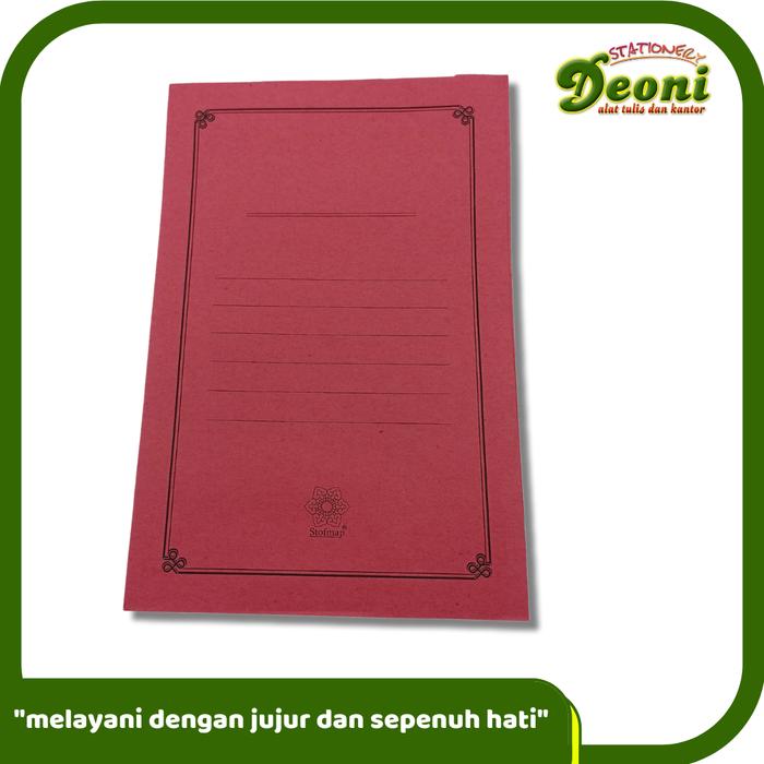 Gambar Map Kertas Biasa / Stop Map Kertas @5 Lembar - Merah dari Toko Deoni Stationery_NEW undefined Tokopedia