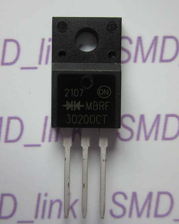 Raddrizzatore Schottky MBRF30200CT - 30A, 200V, TO220F, Confezione Da 10 Pezzi - Foto 7