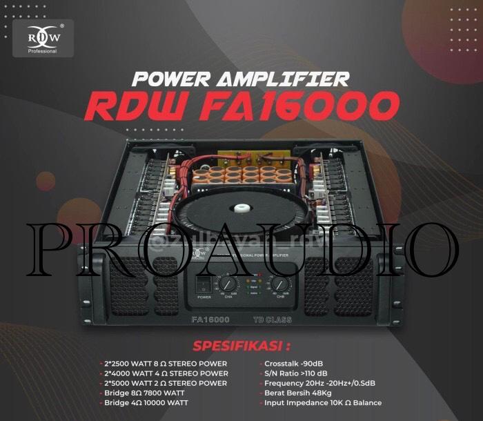 Gambar POWER AMPLIFIER FA16000 / FA 16000 RDW PROFESSIONAL ORIGINAL 100% dari Proaudio undefined Tokopedia