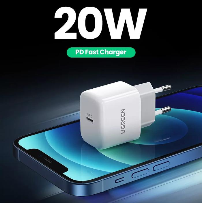 Gambar UGREEN Charger Mini PD 20w type C QC 4.0 18w PD 3.0 USB C Original - Charger Only dari AUFA99 STORE undefined Tokopedia
