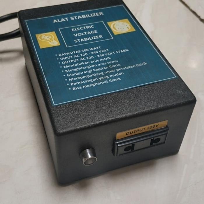 Gambar Stabilizer tegangan listrik plus voltmeter - standard dari Toko Adelino undefined Tokopedia