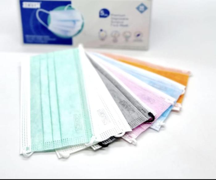 Gambar Masker Seven /masker medis 5ply/ masker medical 5 ply / kemenkes - PINK dari RisRus Official undefined Tokopedia