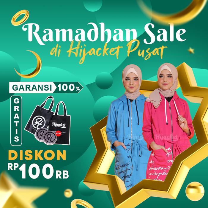 Gambar HIJACKET URBANASHION ORIGINAL JAKET WANITA JAKET MUSLIMAH HIJABER - Hijau, XXL dari Hijacket Resmi undefined Tokopedia