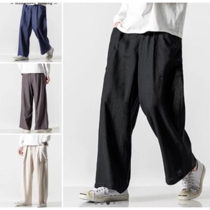SUNSEA 20ss linen wide straight pants