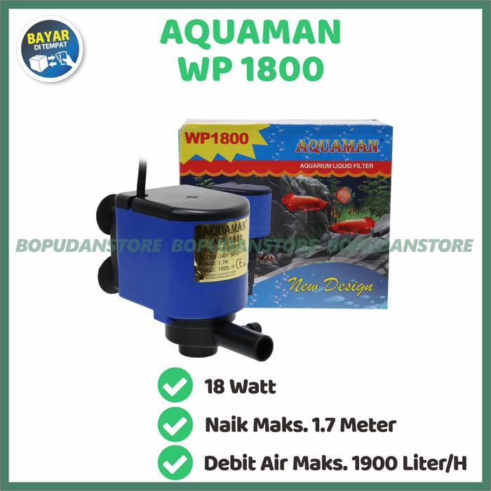 Gambar Pompa Air Celup Power Head Aquarium Aquascape AQUAMAN WP 1800 BPD - AQUAMAN 1800 dari fatmar store_NEW undefined Tokopedia