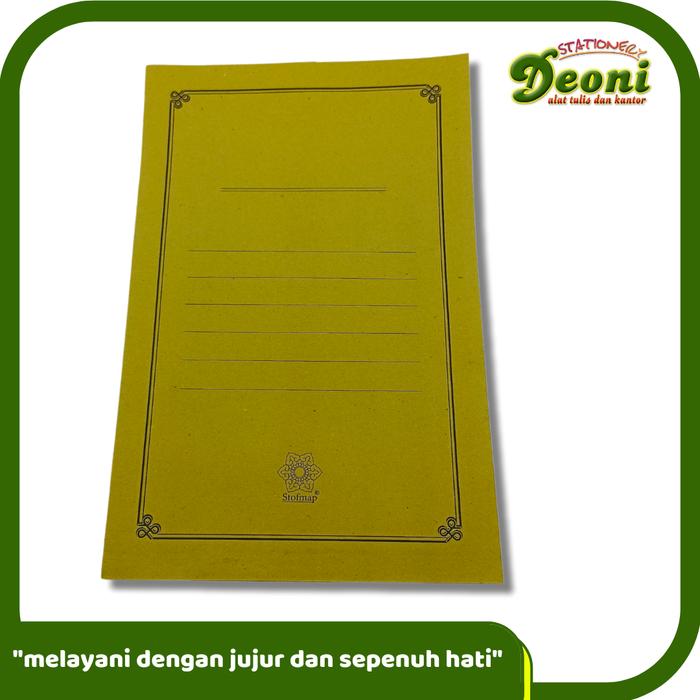 Gambar Map Kertas Biasa / Stop Map Kertas @5 Lembar - Kuning dari Toko Deoni Stationery_NEW undefined Tokopedia