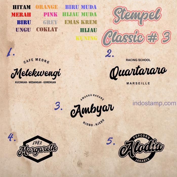 Gambar stempel toko classic 3 desain logo brand vintage retro flash indostamp - 4, Hijau dari stempel indostamp undefined Tokopedia