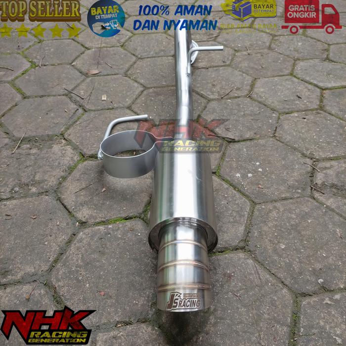 Gambar KNALPOT MOBIL JS BOLT ON SISTEM BAUT BRIO JAZZ YARIS ERTIGA MOBILIO - Putih, vios gen 3 dari NHK RACING GENERATION undefined Tokopedia