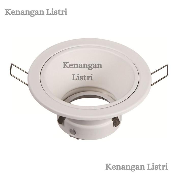 Gambar Rumah Lampu Downlight Pinghole/ Spotlight MR16/ Downlight Halogen MR16 - Putih, Kosongan dari Kenangan Listrik undefined Tokopedia
