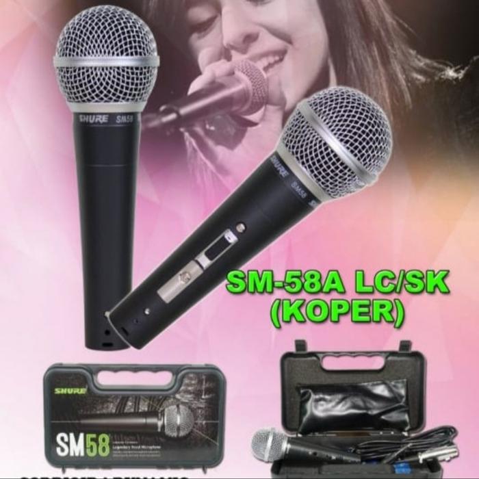 Gambar Mic Kabel Shure SM 58 Cocok Pidato Dan Karaoke - SM 58 koper dari ST0RE HR undefined Tokopedia