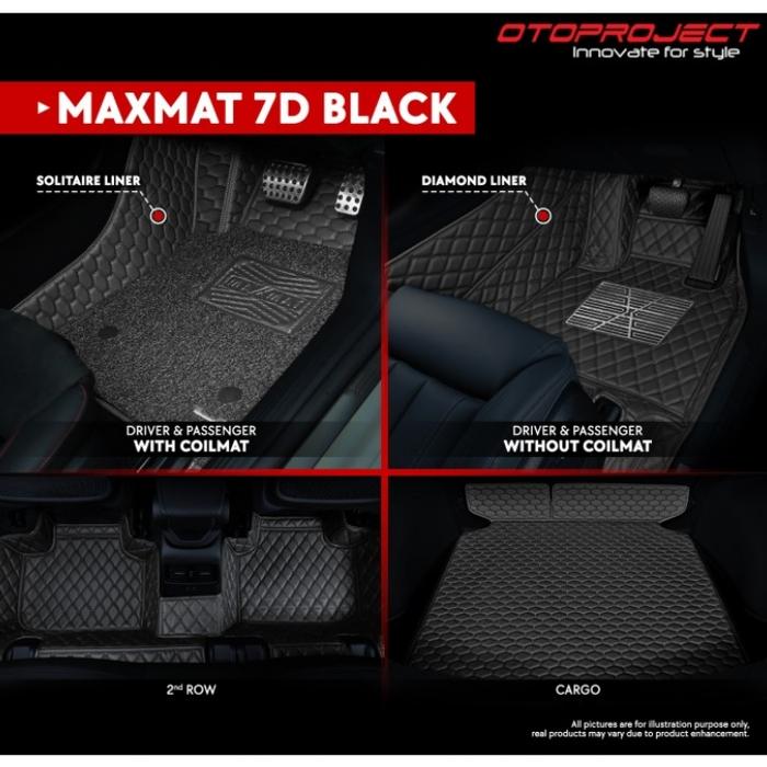 Gambar Karpet Mobil All New Hilux MAXMAT 7D Otoproject Include Coilmat - Black Hitam, A/T dari HS VARIASI Car Accessories undefined Tokopedia
