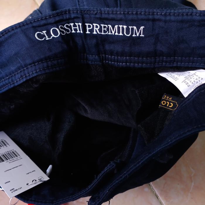 Jual Closshi premium/Celana Pria wanita biru Donker Kekinian ...