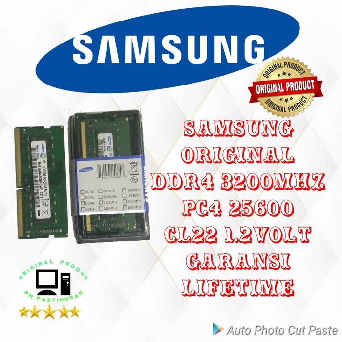 Gambar RAM NB LAPTOP DDR4 8GB 3200MHZ PC4 25600 ORIGINAL SAMSUNG dari GGMURAH undefined Tokopedia
