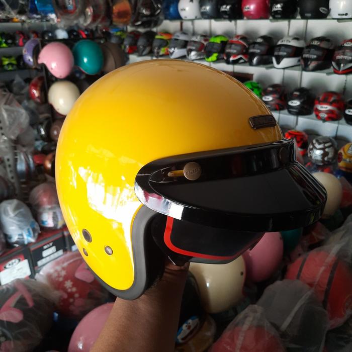 Gambar njs nx 2 solid slot intercon & sanvisor - Kuning, XL dari luckyjayahelm undefined Tokopedia