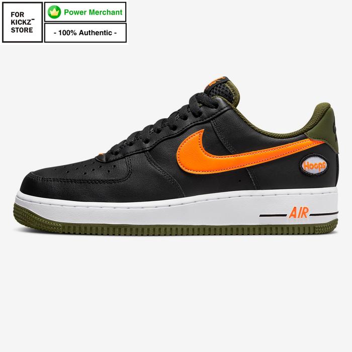 NIKE AIR FORCE '07 LV8 HOOPS BLACK TOTAL ORANGE 40