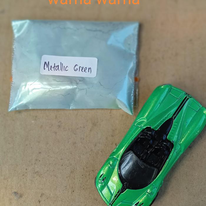 Gambar Pigmen metalik/ Pigment Metallic/Metalik powder/Metalic Bubuk /pewarna - Metallic Green dari warna dambi undefined Tokopedia