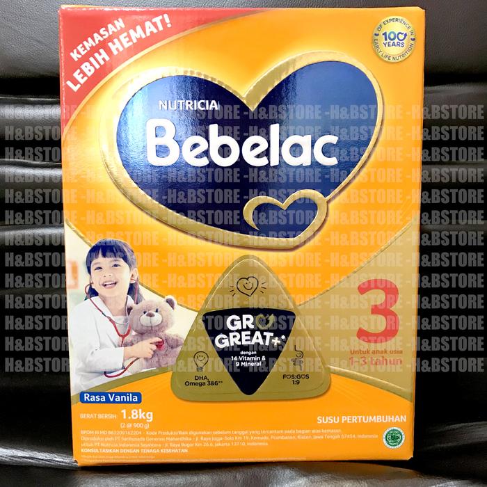 Gambar Nutricia Bebelac 3 Vanila 1800gr Susu Pertumbuhan Tahap 3 (1-3 Tahun) dari H&Bstore undefined Tokopedia