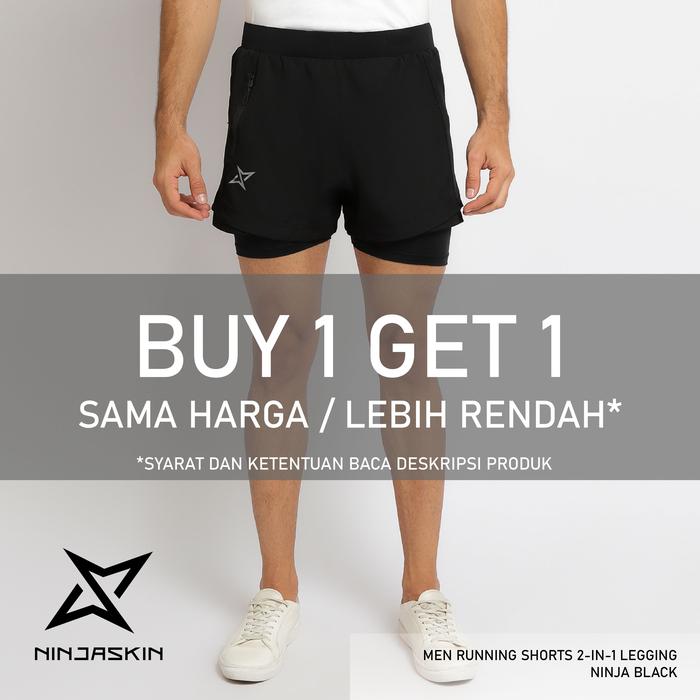 Jual NINJASKIN MEN RUNNING SHORTS 2in1 