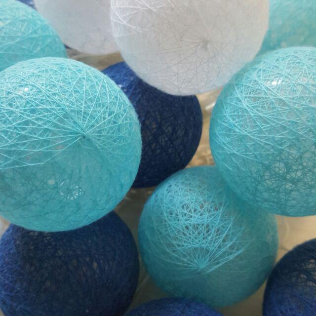 Gambar Lampu Hias Tumblr - Cotton Ball - biru-putih dari Gosyen Idea undefined Tokopedia