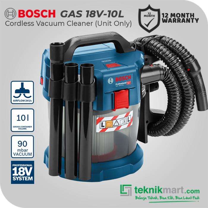 Gambar Bosch GAS 18V-10L 18Volt Cordless Vacuum Cleaner Dry 10L - UNIT ONLY dari Teknikmart undefined Tokopedia
