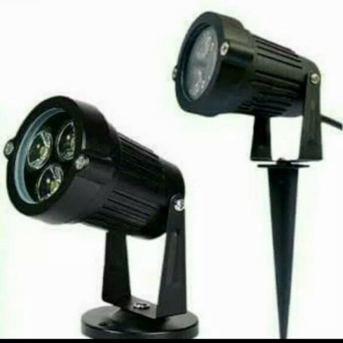 Gambar lampu sorot taman 3w garden lamp led 3 w spot light outdoor lukisan 3w - SINAR PUTIH, TANCAP dari central led lighting undefined Tokopedia