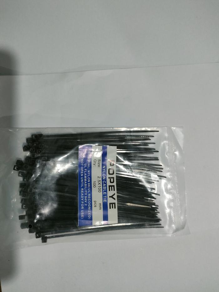 Gambar KABEL TIE TIES TISH 2 5MM X 10CM - Hitam dari Jireh Silicone Spray undefined Tokopedia