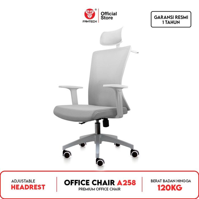 Gambar Fantech Kursi Kerja Kantor OCA258 Premium Office Chair - White dari Gudang Furniture_NEW undefined Tokopedia