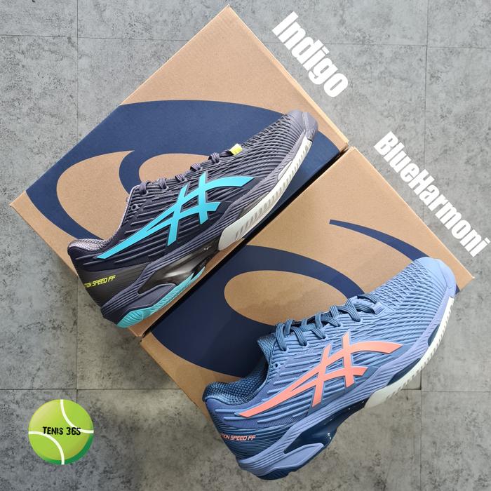Gambar Sepatu Tenis Asics Solution Speed FF - BlueHarm/Guava, 42.5 dari Tenis 365 undefined Tokopedia
