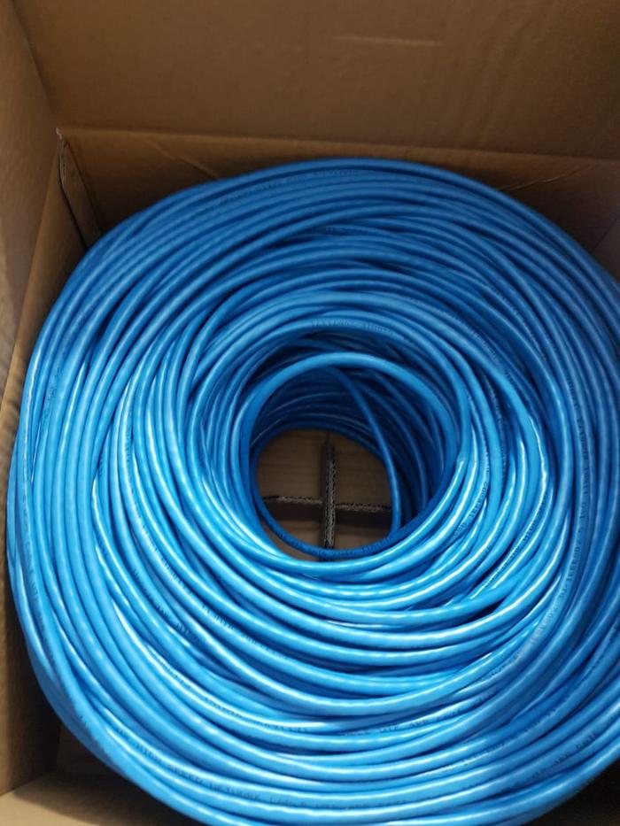 Gambar Kabel LAN UTP cat6 / Cat 6 Vascolink Original 1 roll 305 Meter - Biru dari BORONG KOMPUTER undefined Tokopedia