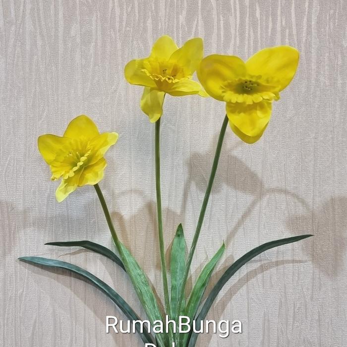 Gambar Bunga Daffodil Artificial - Kuning dari Rumah Bunga Dekor undefined Tokopedia