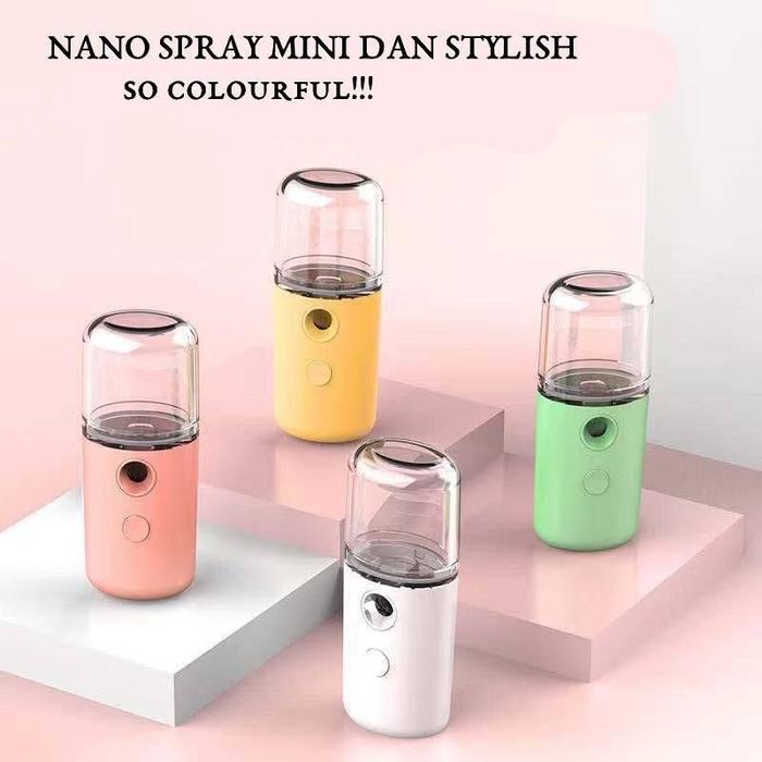 Gambar Nano Spray Mini Portable/NANO SPRAY MINI FACIAL WASH/ USB Mist Sprayer - Hitam dari Vidici Living undefined Tokopedia