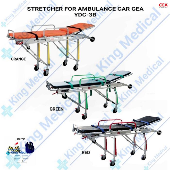 Gambar Stretcher For Ambulance Car GEA YDC-3B/Tandu Ambulan GEA YDC 3 B YDC3B dari King Medical undefined Tokopedia
