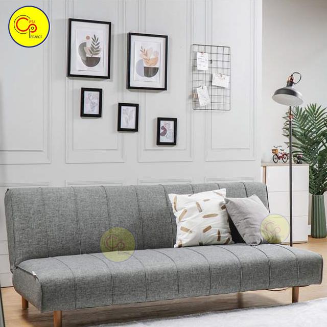 Gambar Sofabed Procella Chiffon Ekonomis Sofa bed - Gray dari Cipta Perabot undefined Tokopedia