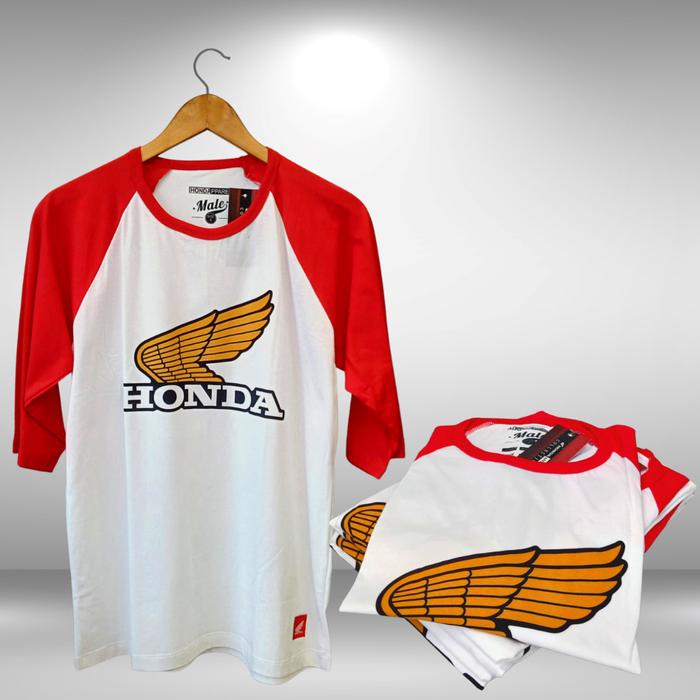 Gambar Honda Classic T-shirt Red / Kaos Honda/ Baju Honda/ Baju Sepertiga/ Ho - XL dari Sparepart Agung Motor_NEW undefined Tokopedia