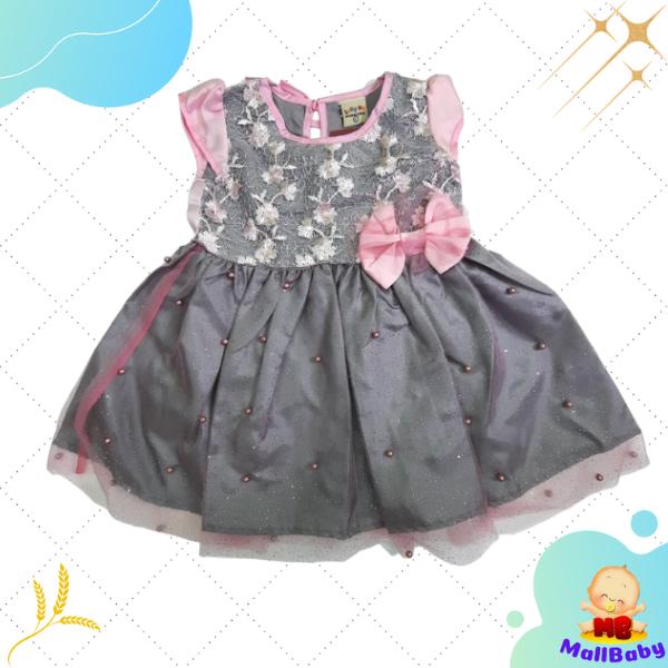 Gambar Baju Bayi Perempuan 0-6 Bulan Dress Bayi Perempuan Newborn Pesta Qonit - Pink M dari Mall-Baby undefined Tokopedia