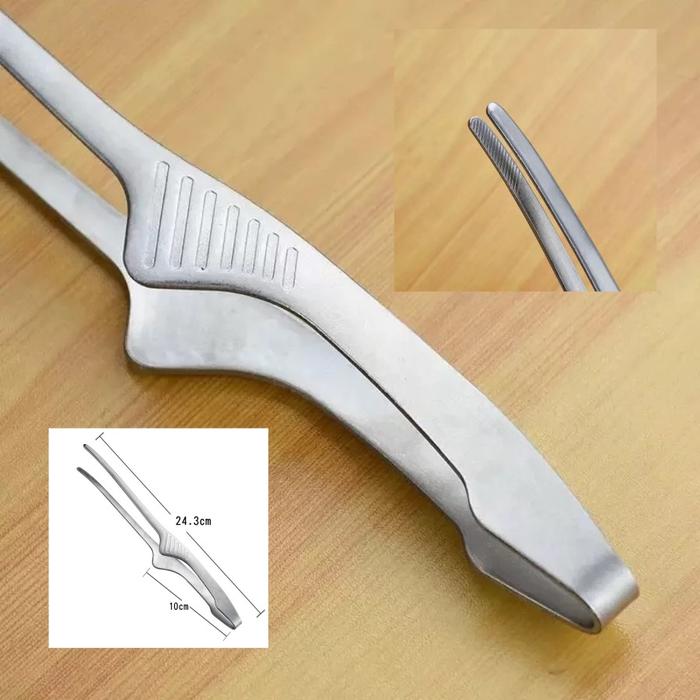 Gambar Pencapit Makanan Pinset Stainless Steel Food Tweezers Tongs - Penjepit Kintan dari Trinity Kitchen undefined Tokopedia