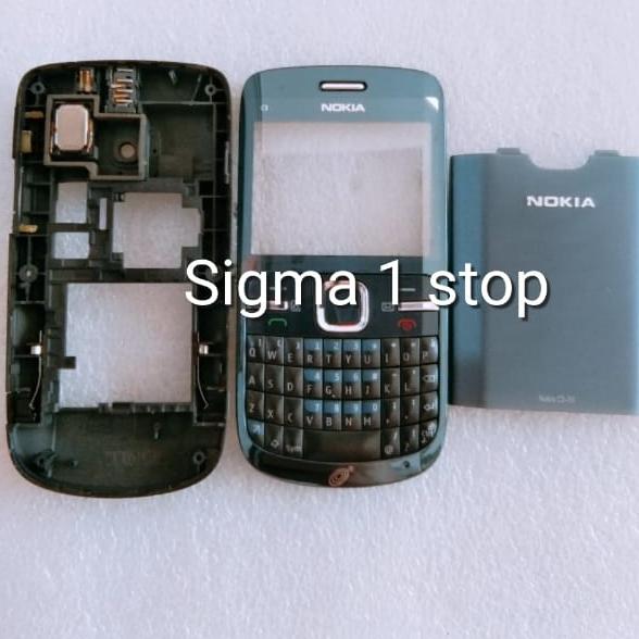 Gambar CASING NOKIA C3 ORIGINAL C3-00 + TULANG HOUSING KESING NOKIA JADUL - FULL SET BIRU dari SigmaCell undefined Tokopedia