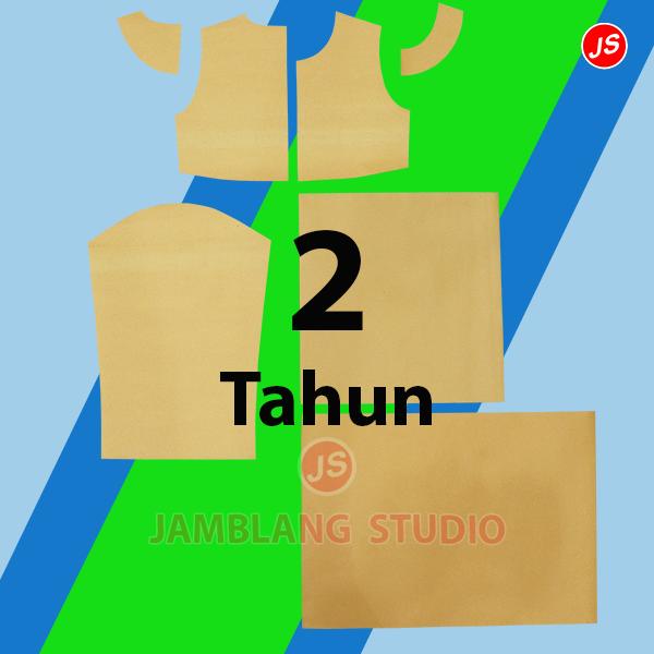 Gambar Pola Instan Gamis Anak Rok 2 Susun [ Pola Baju Jamblang Studio ] - 2 Tahun dari Jamblang Store undefined Tokopedia