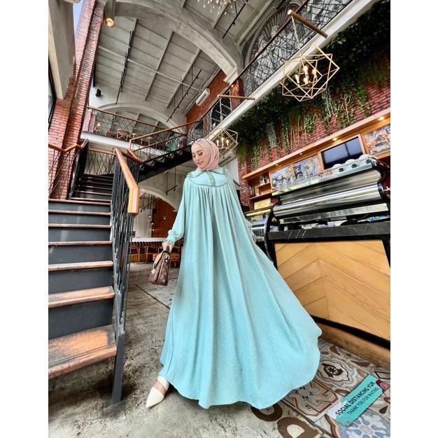 Gambar TERLARIS / AZHARI 2 GLZ / TIARA GLZ / TIARA GLZ / MAXI DRESS GAMIS - Mint dari Klik & Order undefined Tokopedia