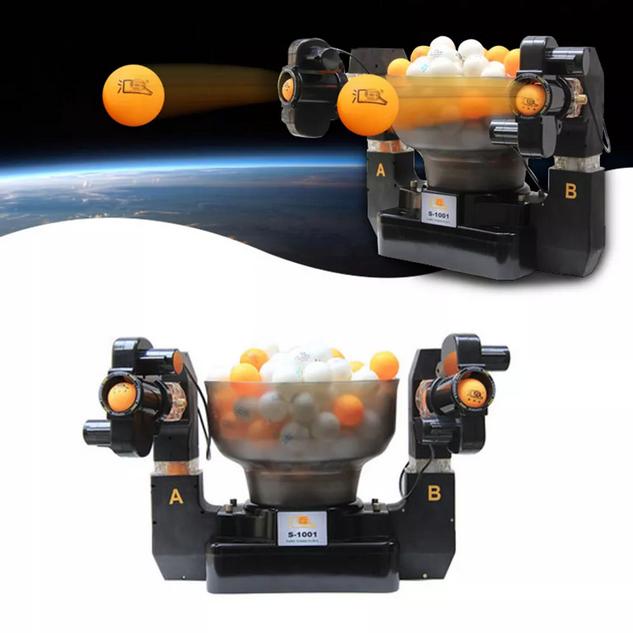 Gambar Mesin Robot Tenis Meja Ping Pong Alat Latihan Tenis 2 Mesin Otomatis dari ChelOne undefined Tokopedia