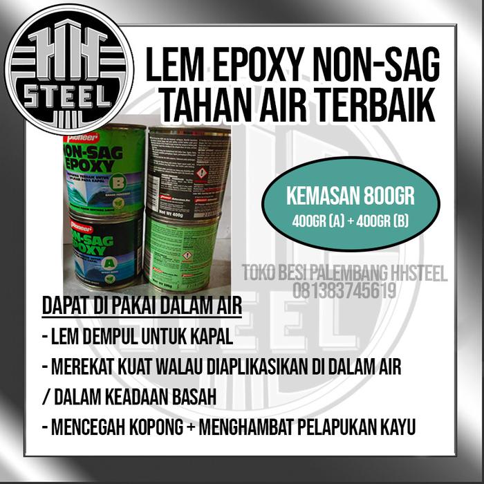 Gambar Harga lem epoxy pioneer non sag kemasan 800 gr dari Toko Besi Palembang HH STEEL undefined Tokopedia