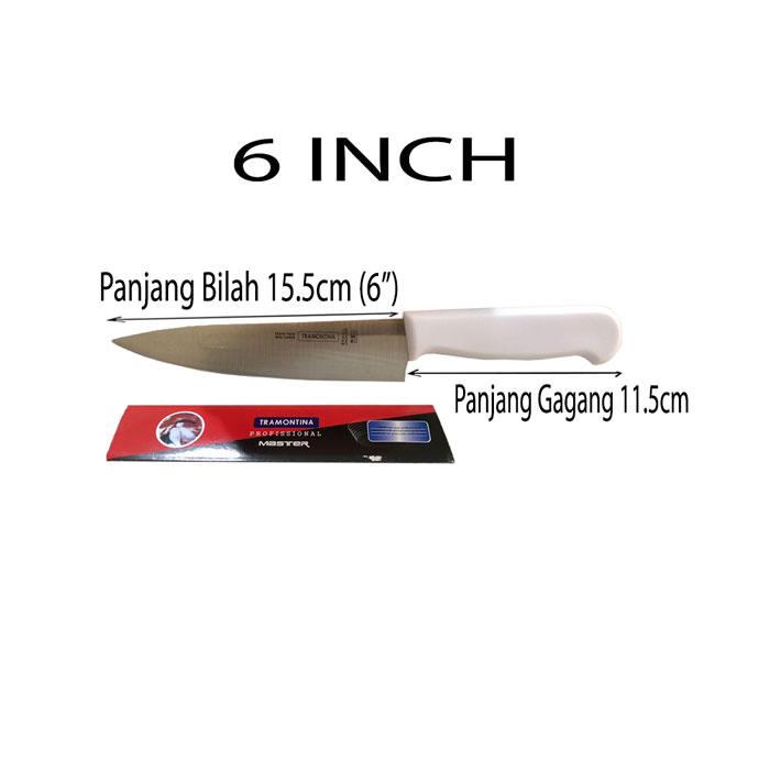 Gambar Pisau Dapur Buah 6" 10" TRAMONTINA Stainless - 6" dari Gudang Umum 43 undefined 4 Tokopedia